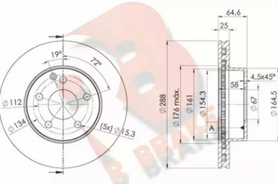 R BRAKE 78rbd26476 -  Тормозной диск